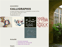 Tablet Screenshot of calligraphie.com