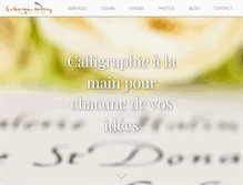 Tablet Screenshot of calligraphie.be