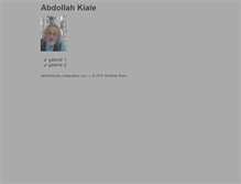 Tablet Screenshot of abdollahkiaie.calligraphie.com